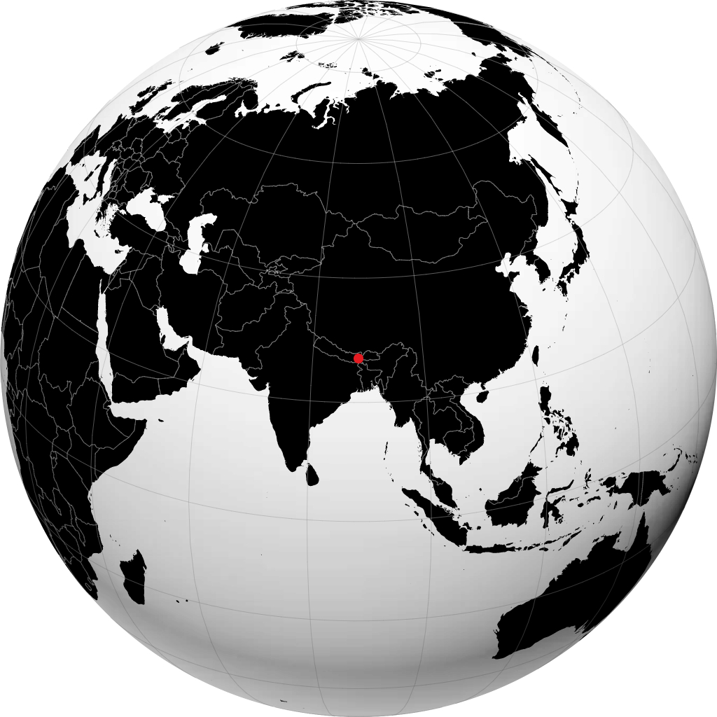 Darjeeling na globusie