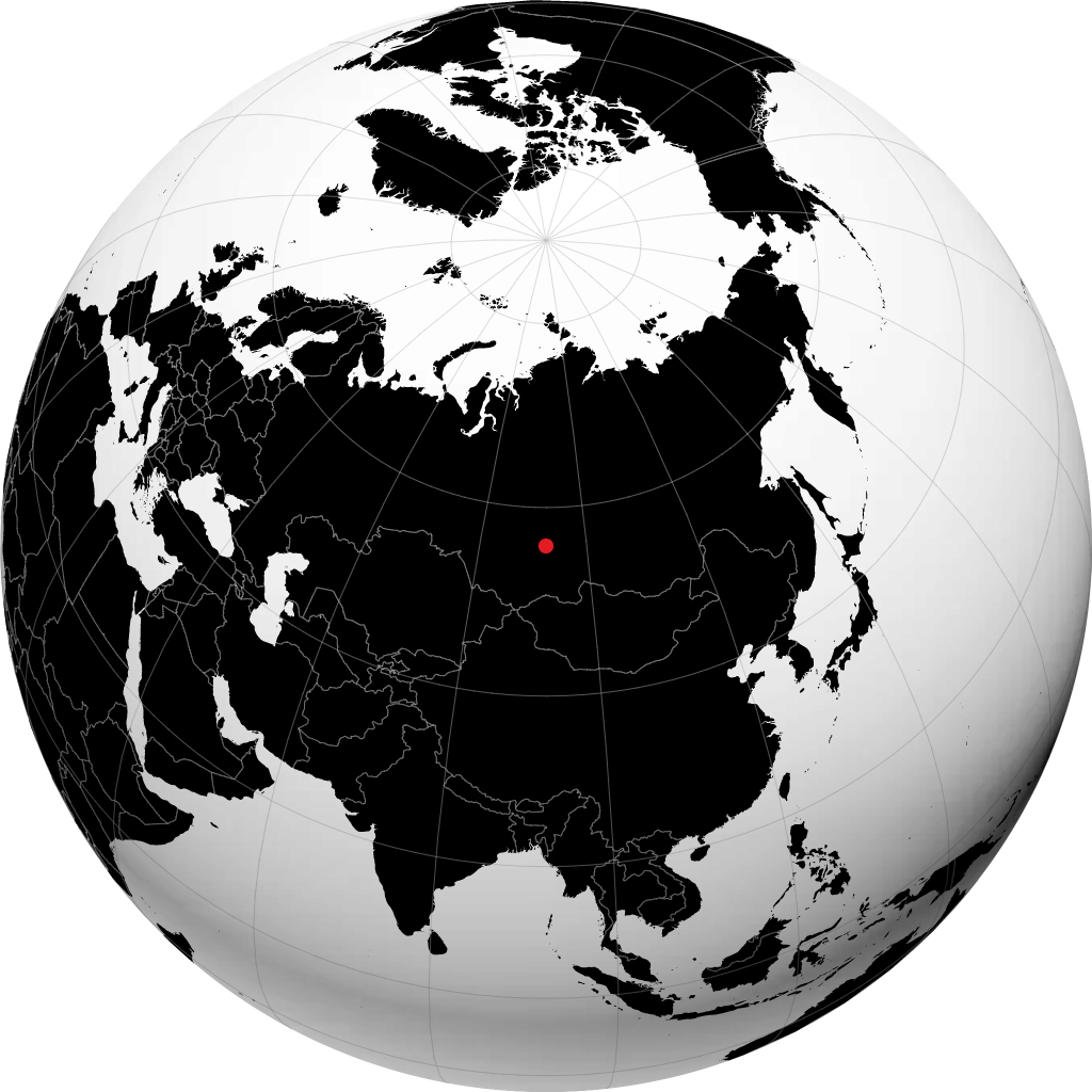 Diwnogorsk na globusie