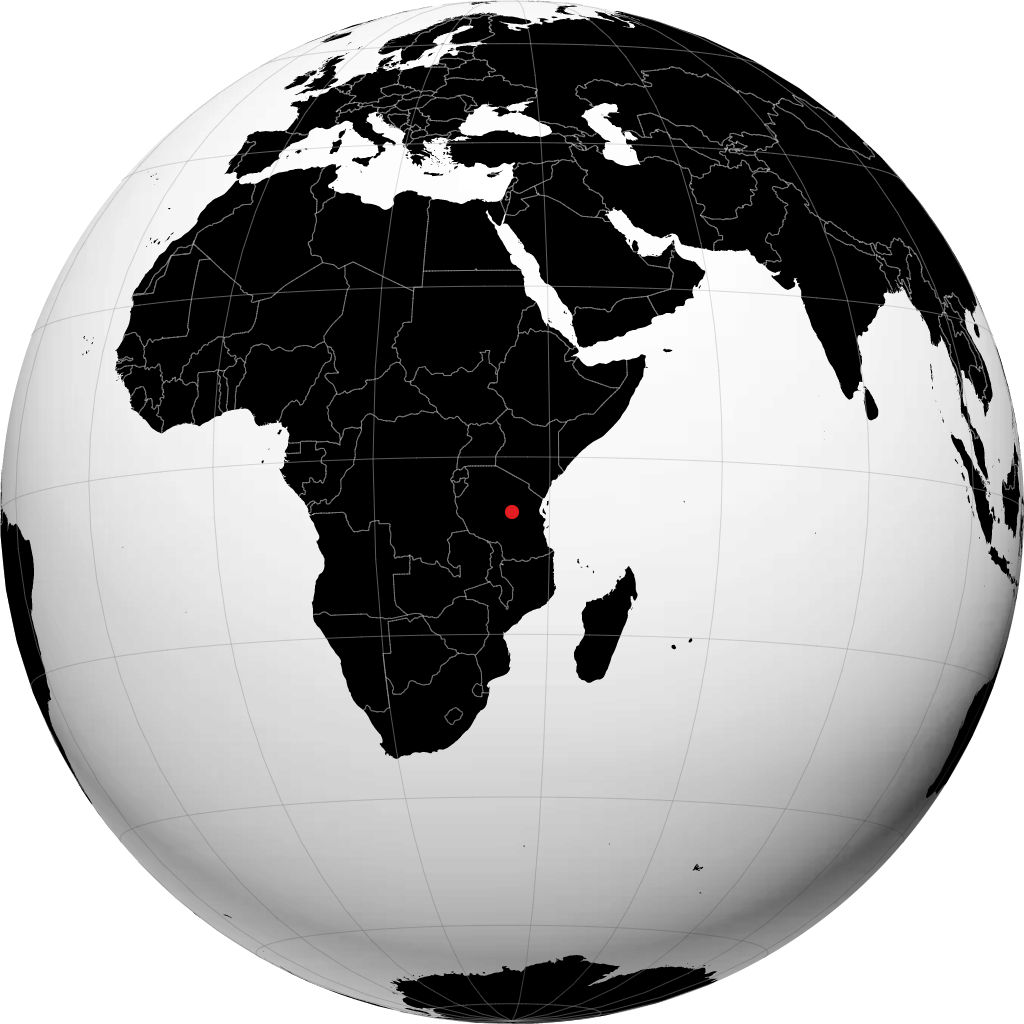Dodoma na globusie