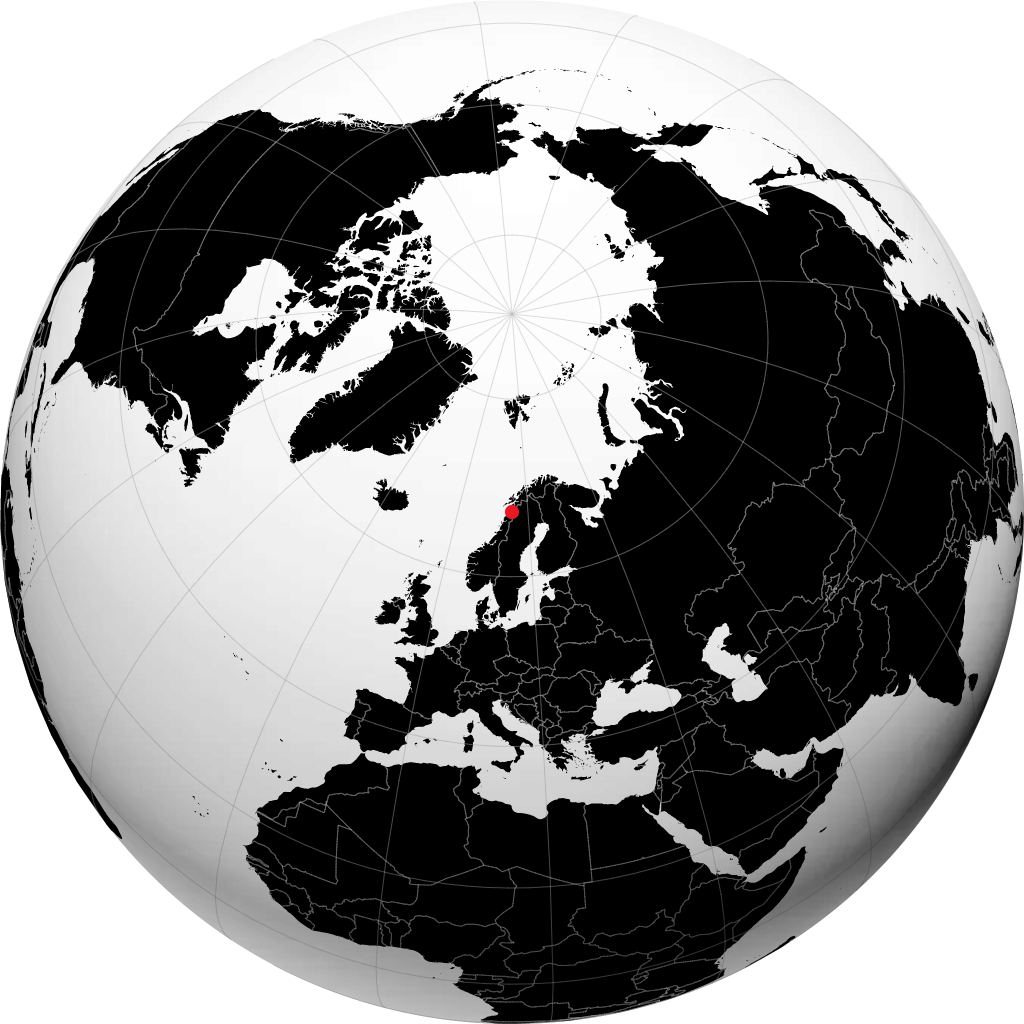 Fauske na globusie