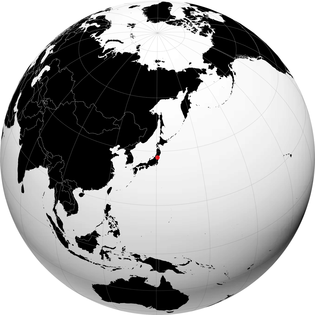 Fukushima na globusie