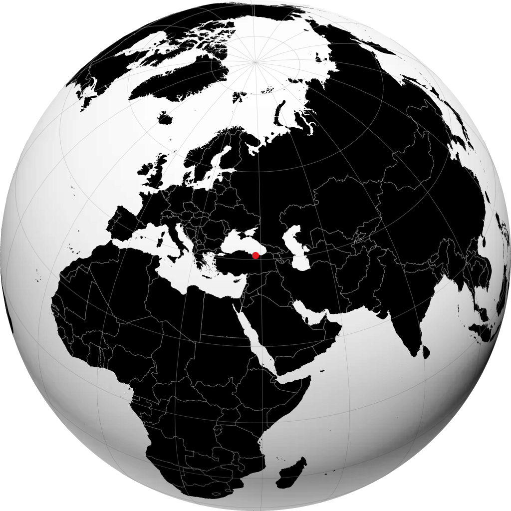 Giresun na globusie