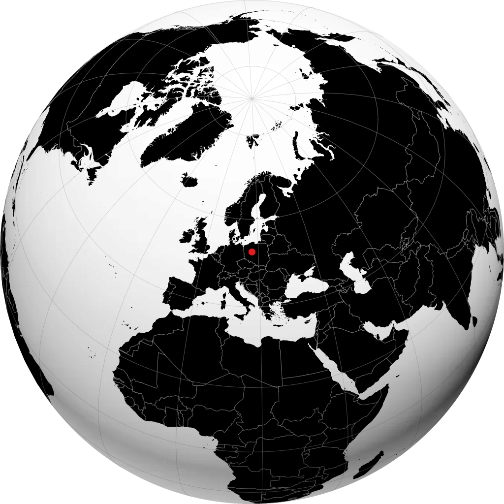 Gniezno na globusie