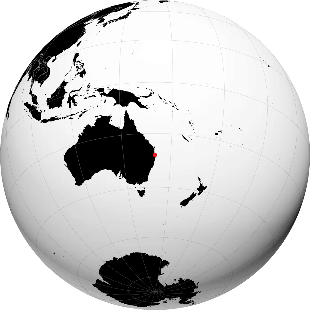 Gold Coast na globusie