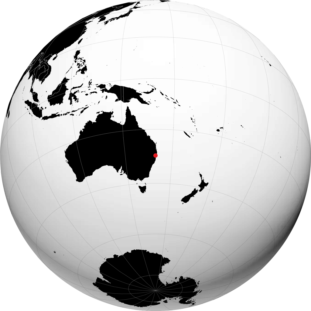 Grafton na globusie