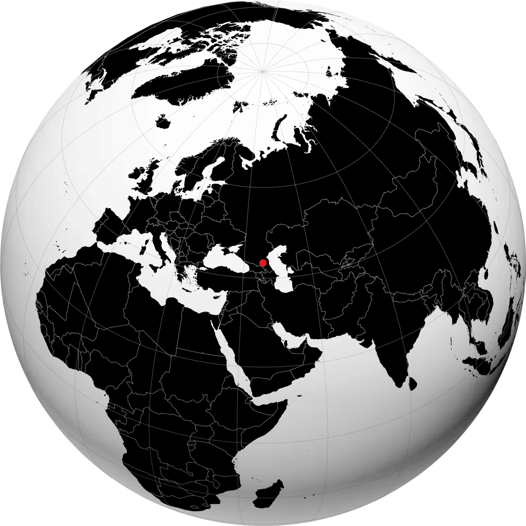 Grozny na globusie