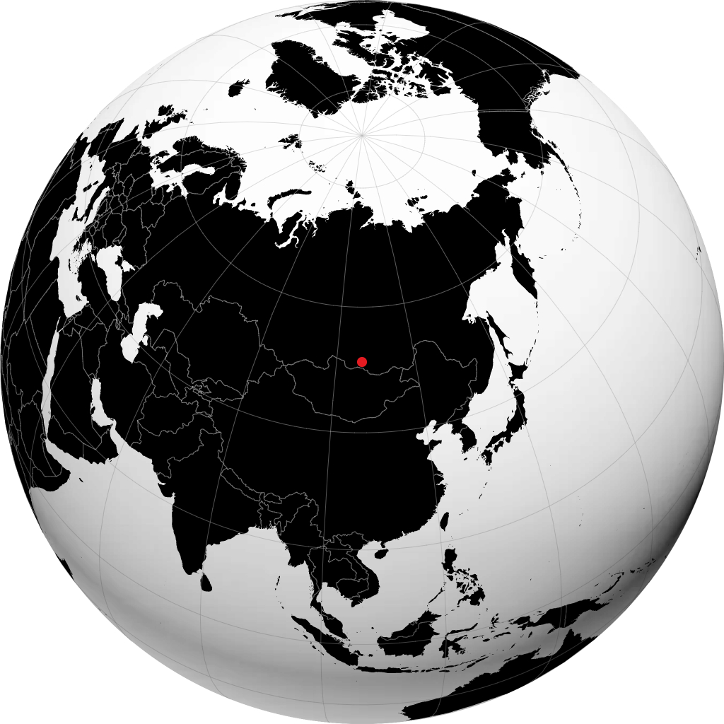 Gusinoozjorsk na globusie