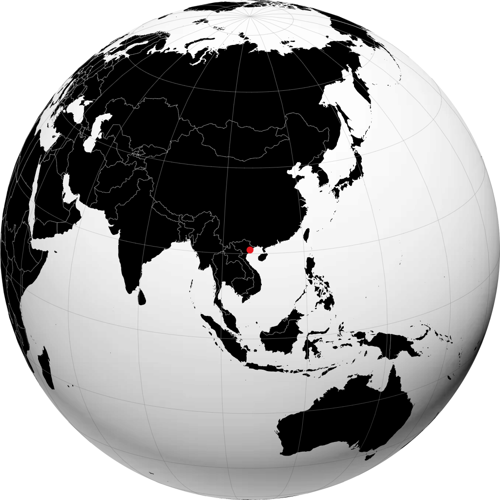 Haiphong na globusie
