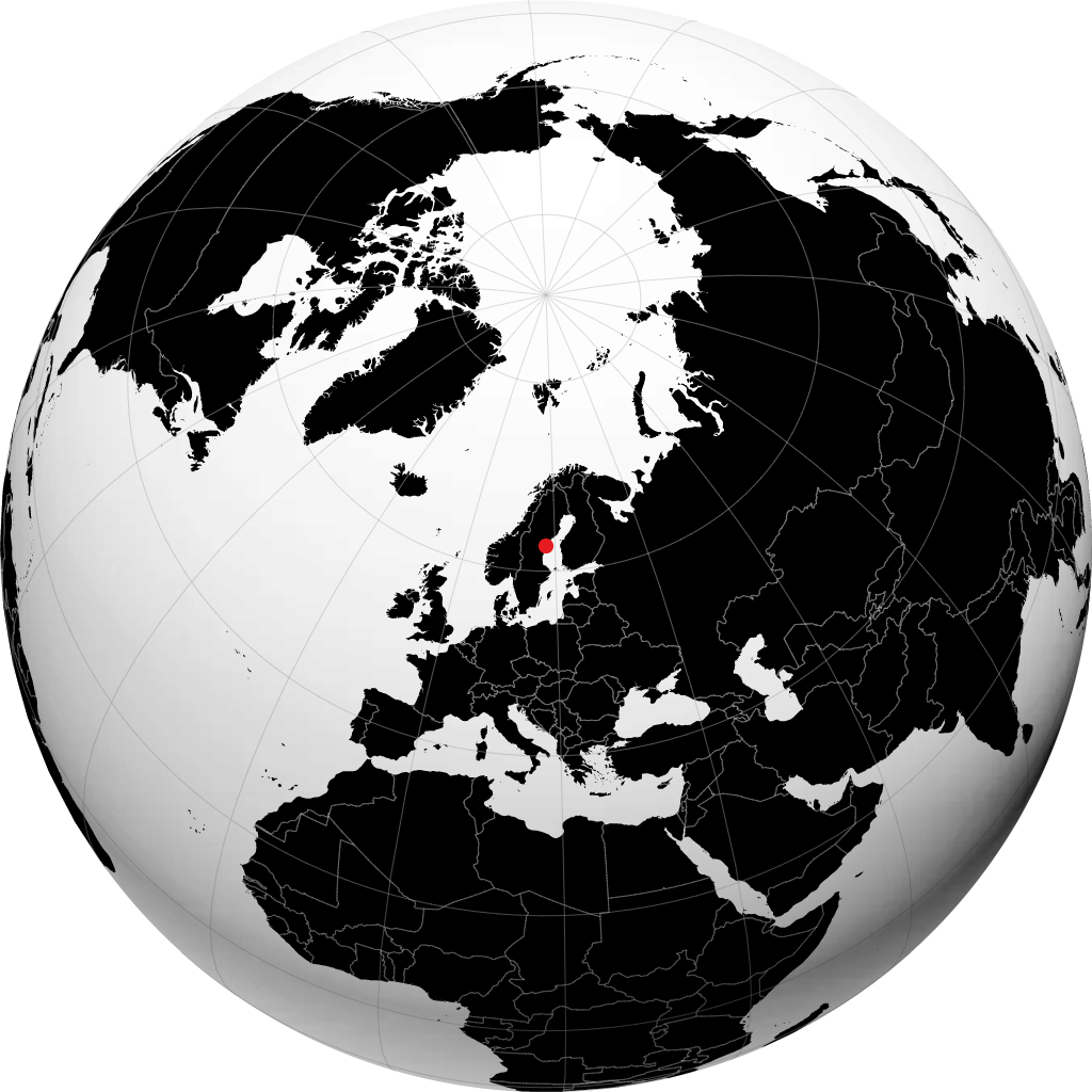 Härnösand na globusie