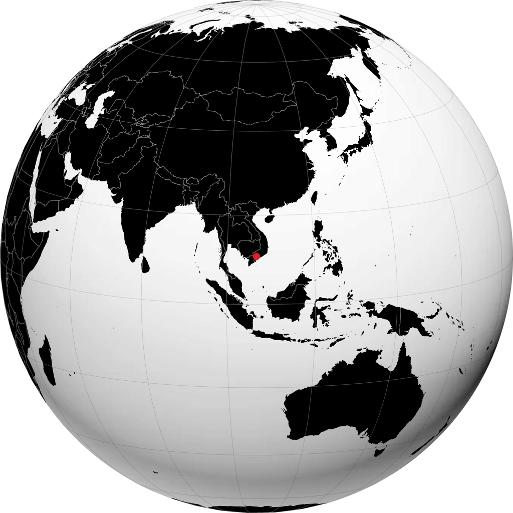 Ho Chi Minh na globusie