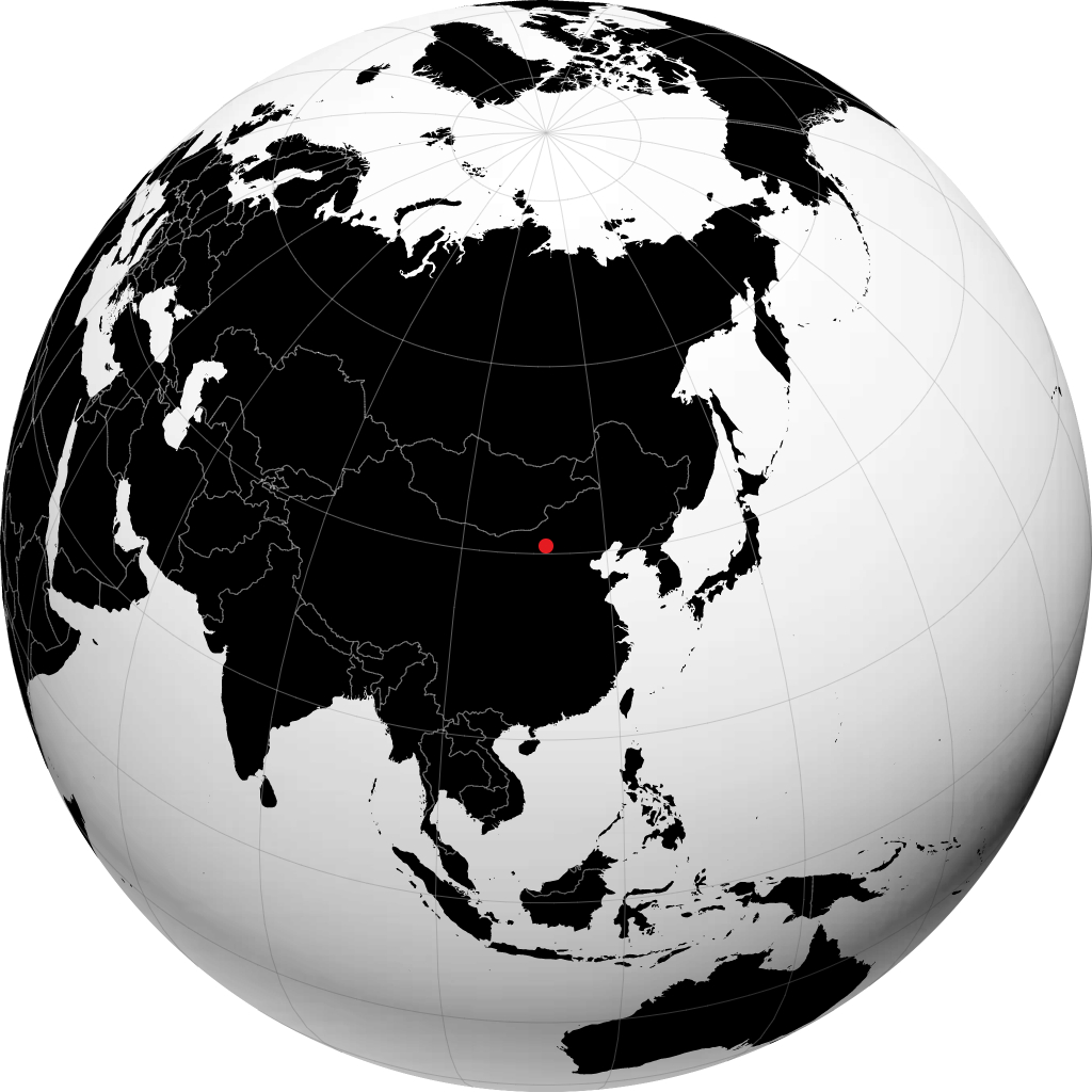 Hohhot na globusie