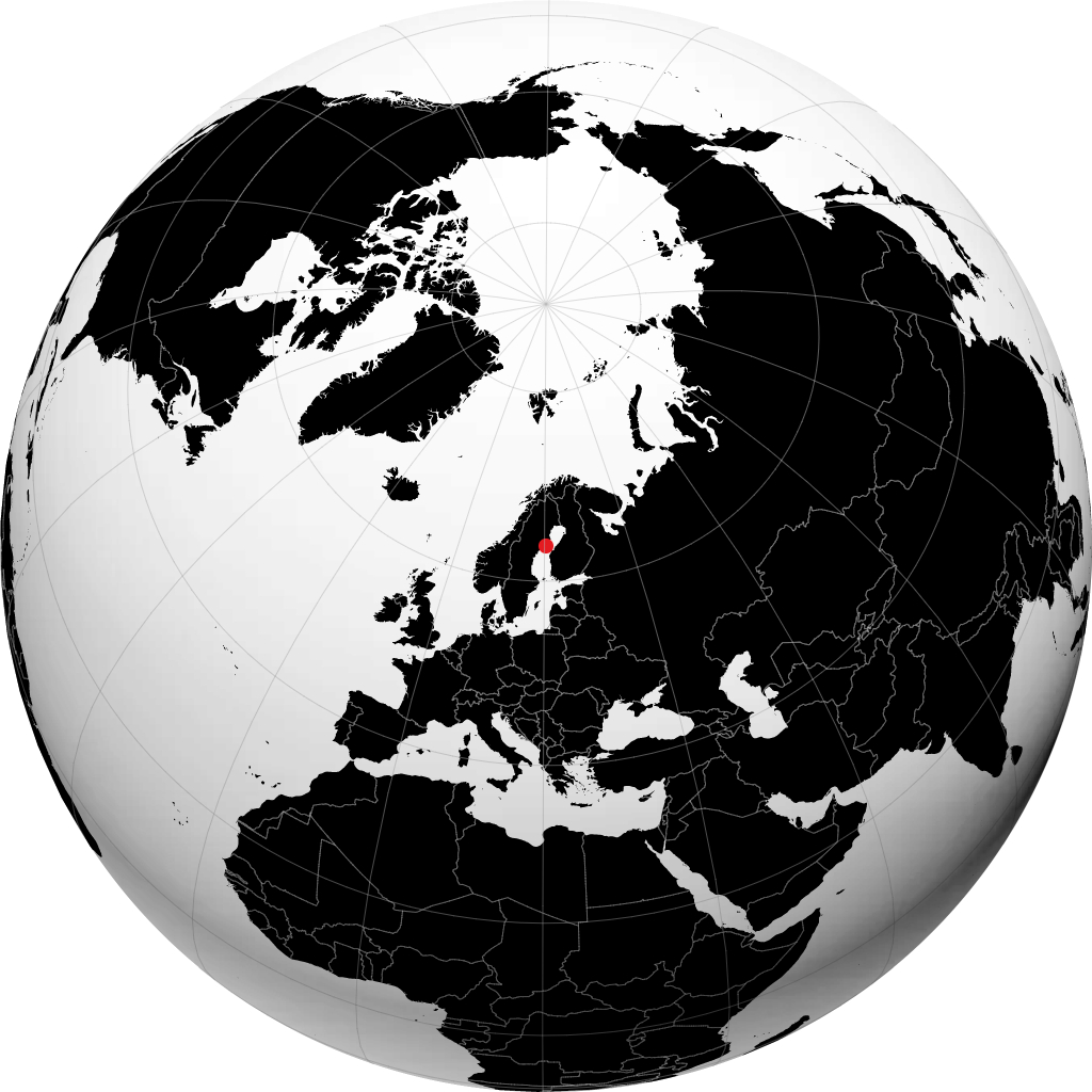 Holmsund na globusie