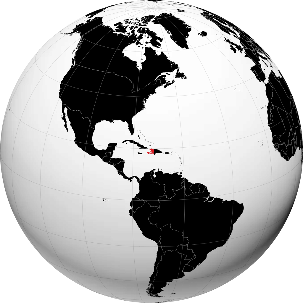 Haiti na globusie