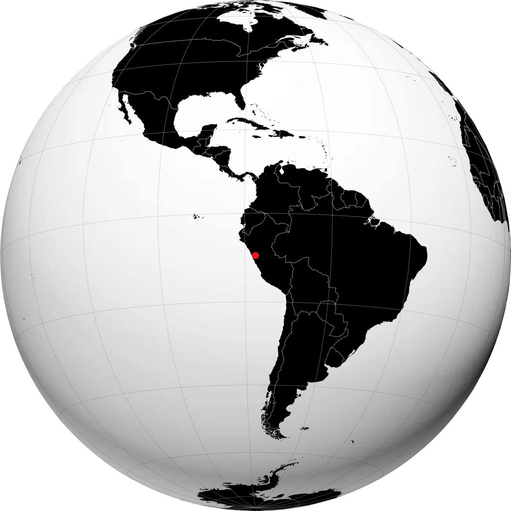 Huaraz na globusie