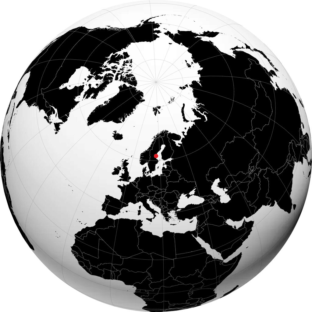 Hudiksvall na globusie