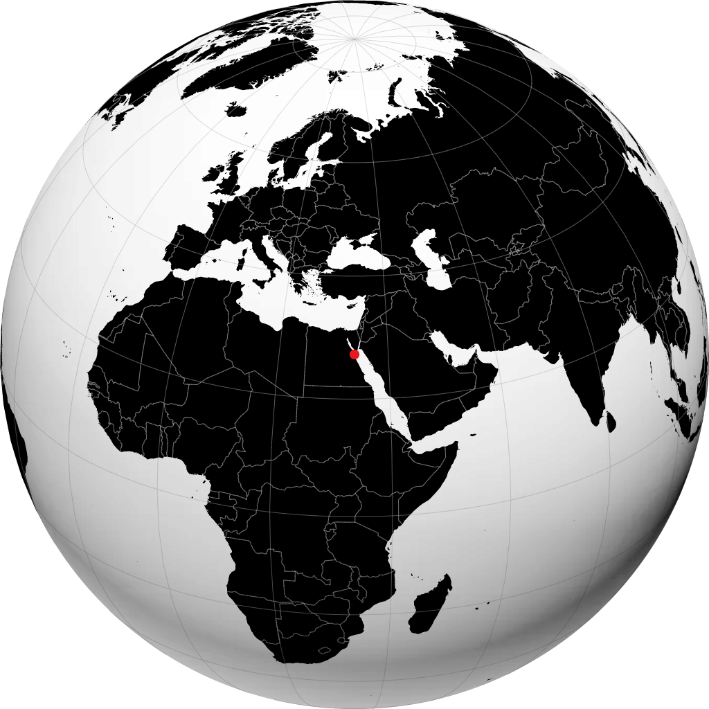 Hurghada na globusie