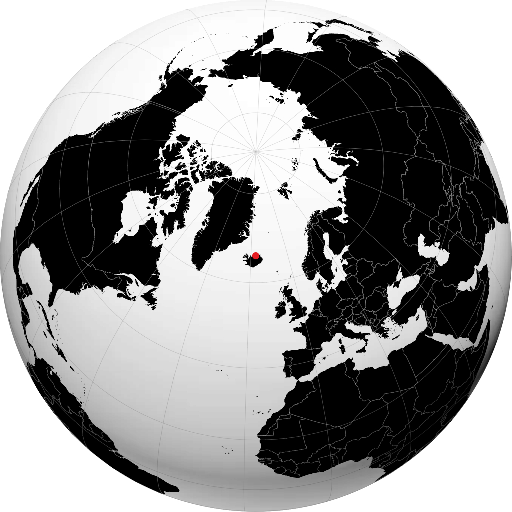 Húsavík na globusie
