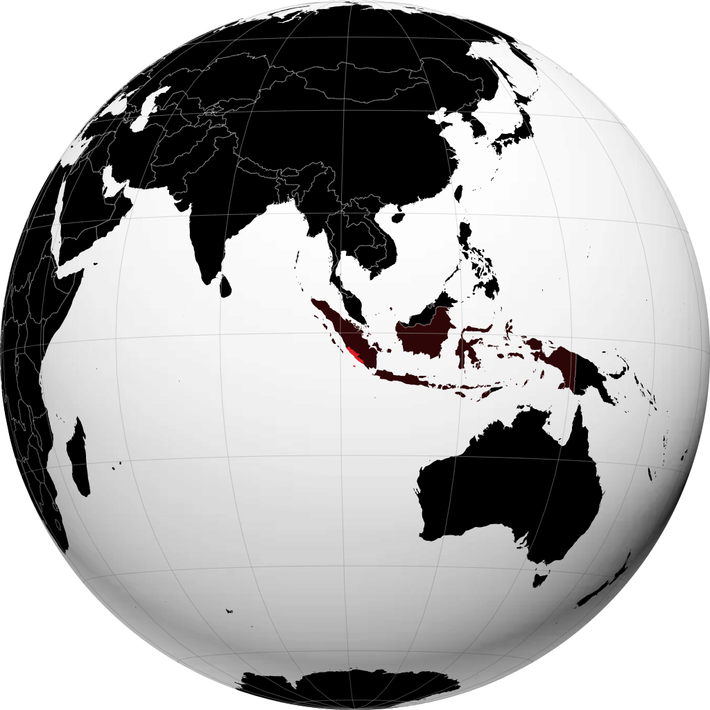 Prowincja Bengkulu na globusie