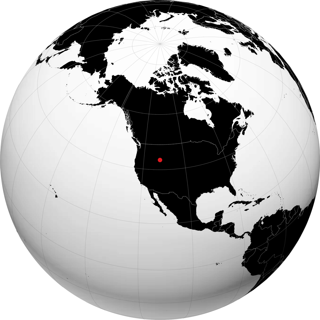 Idaho Falls na globusie
