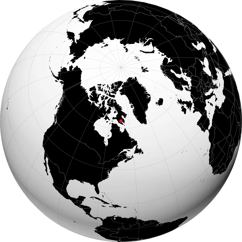 Iqaluit na globusie