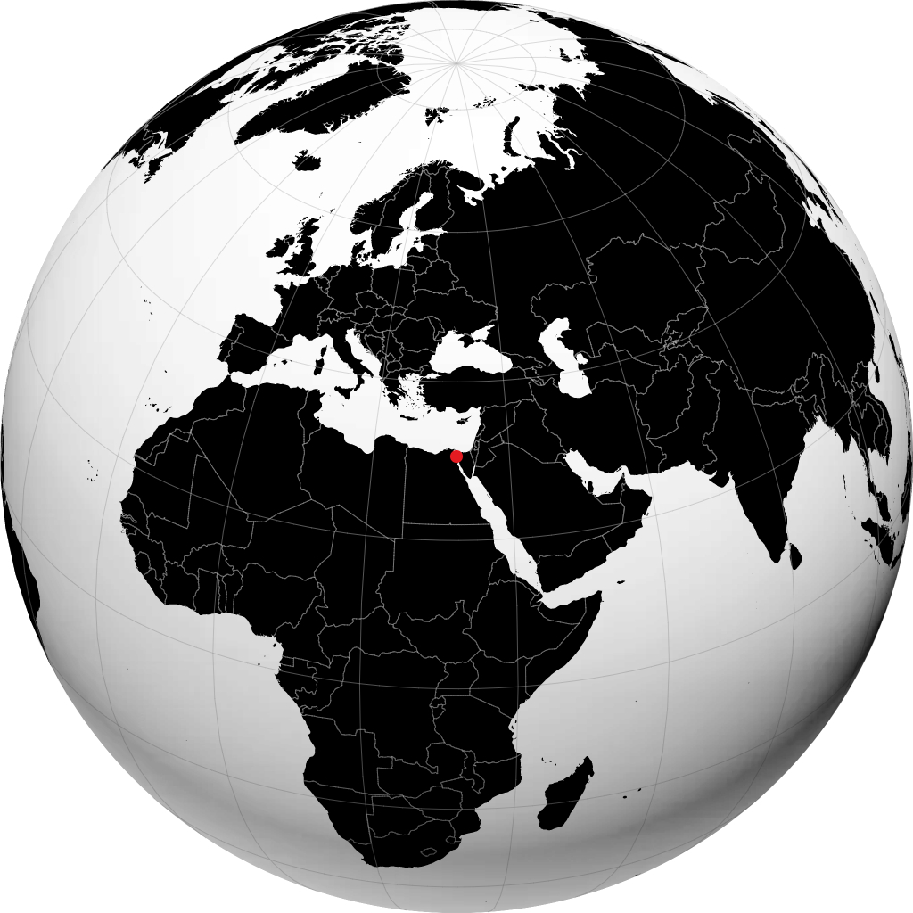 Ismailia na globusie