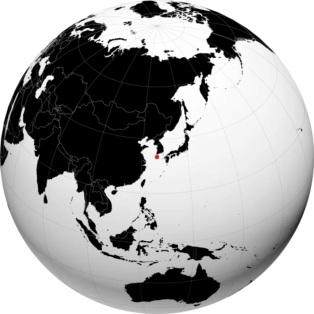 Jeju na globusie