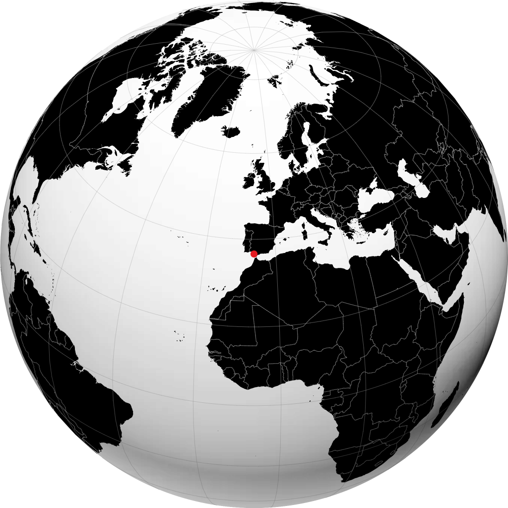 Jerez de la Frontera na globusie