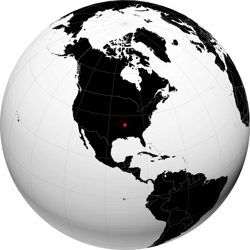 Jonesboro na globusie