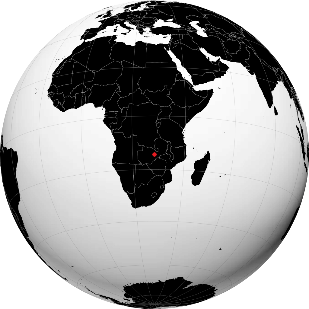 Kabwe na globusie