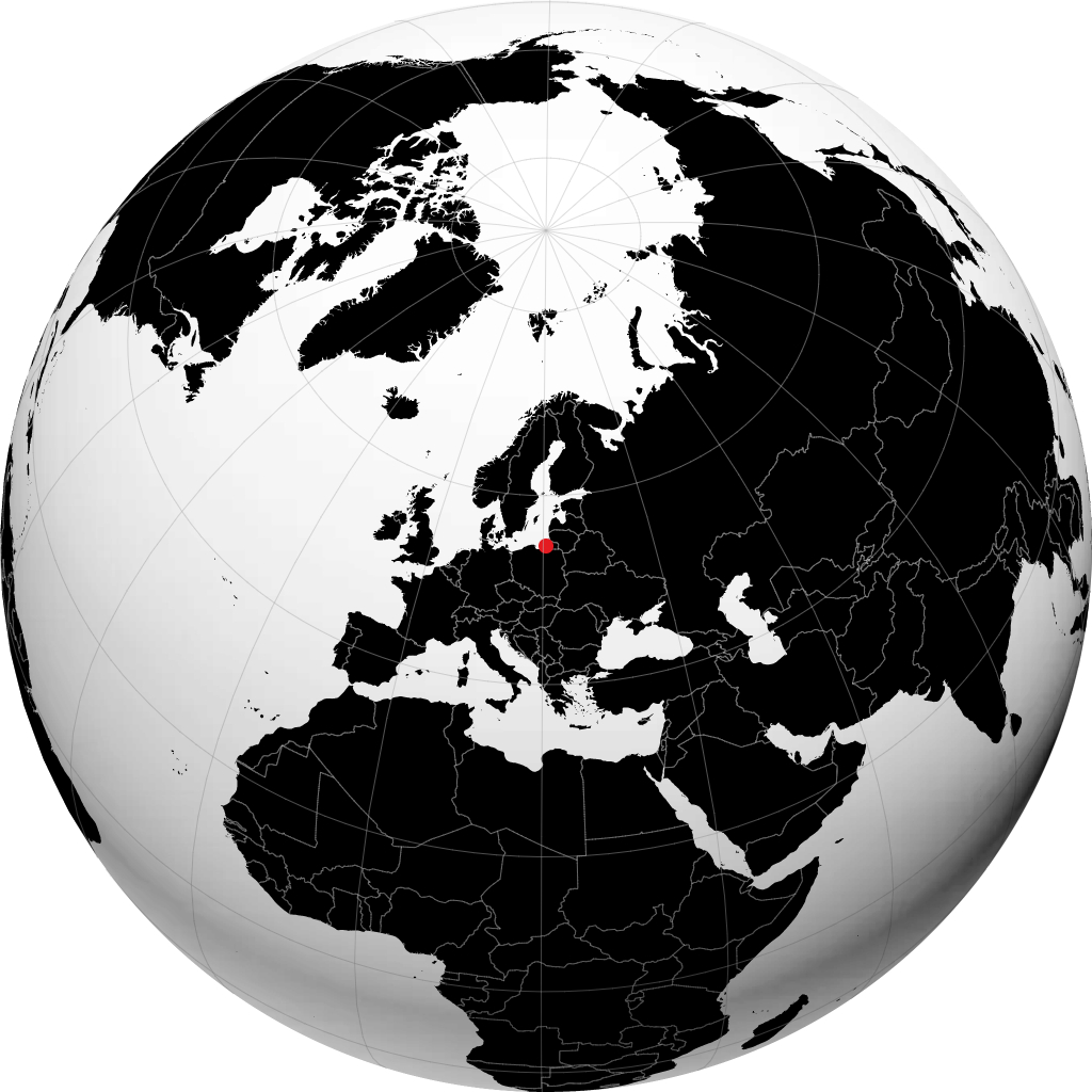 Kaliningrad na globusie