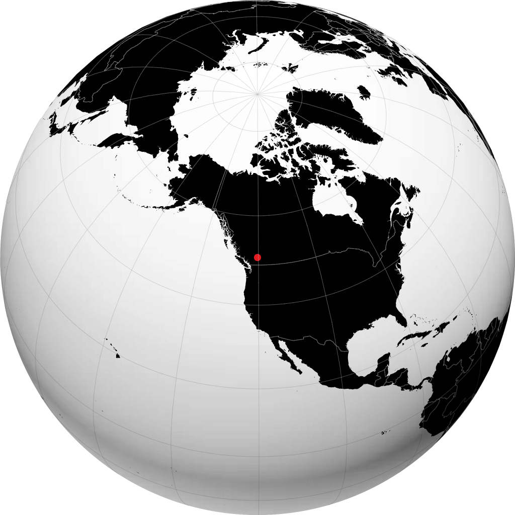 Kamloops na globusie