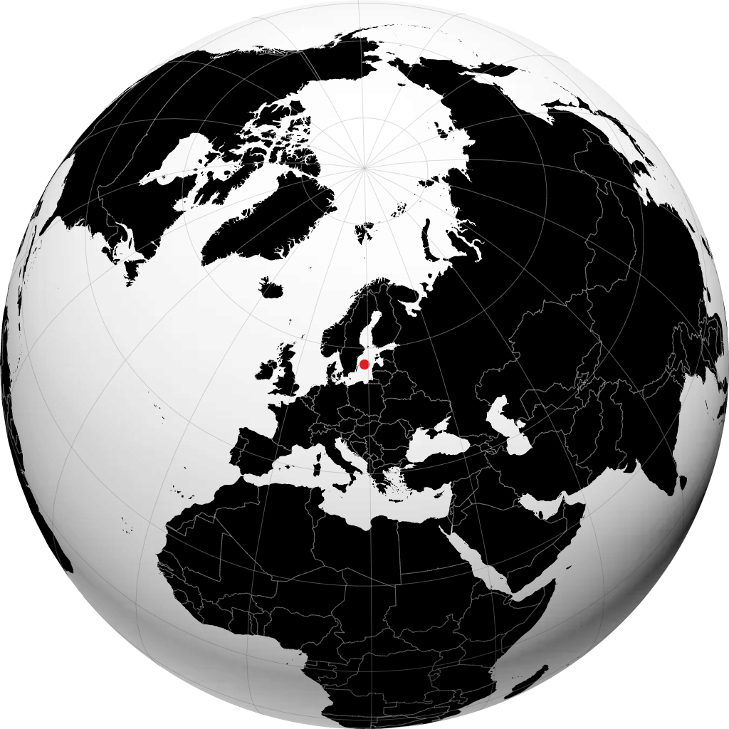 Katthammarsvik na globusie