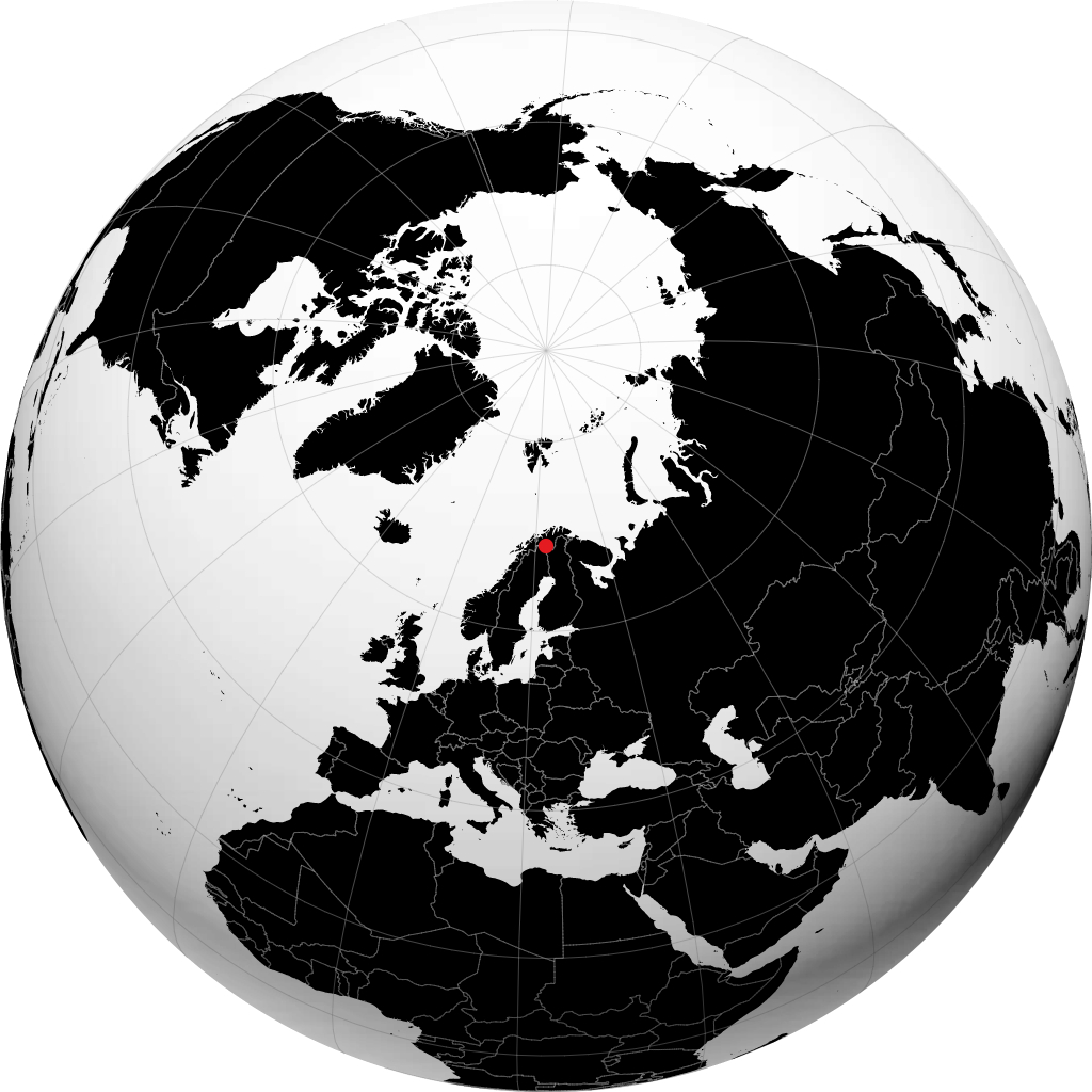 Kautokeino na globusie