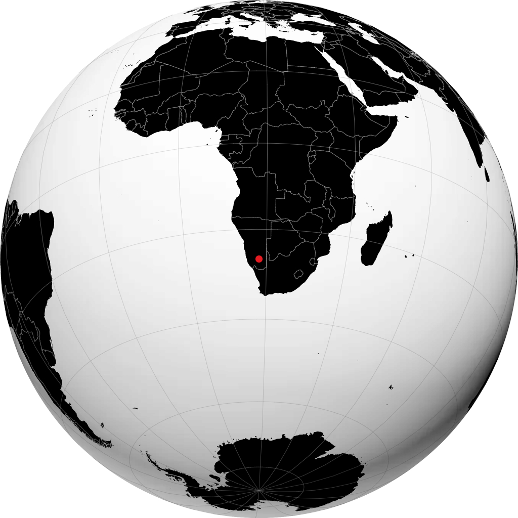 Keetmanshoop na globusie