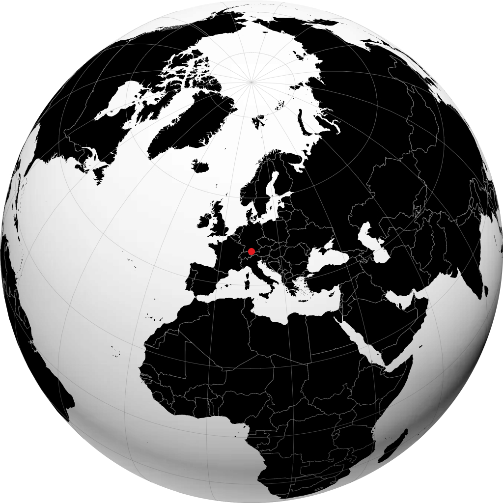 Kempten (Allgäu) na globusie