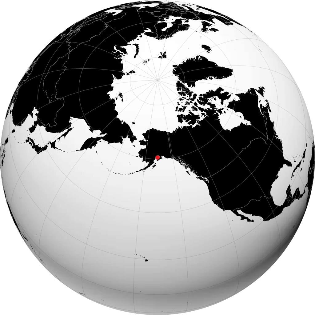 Kenai na globusie