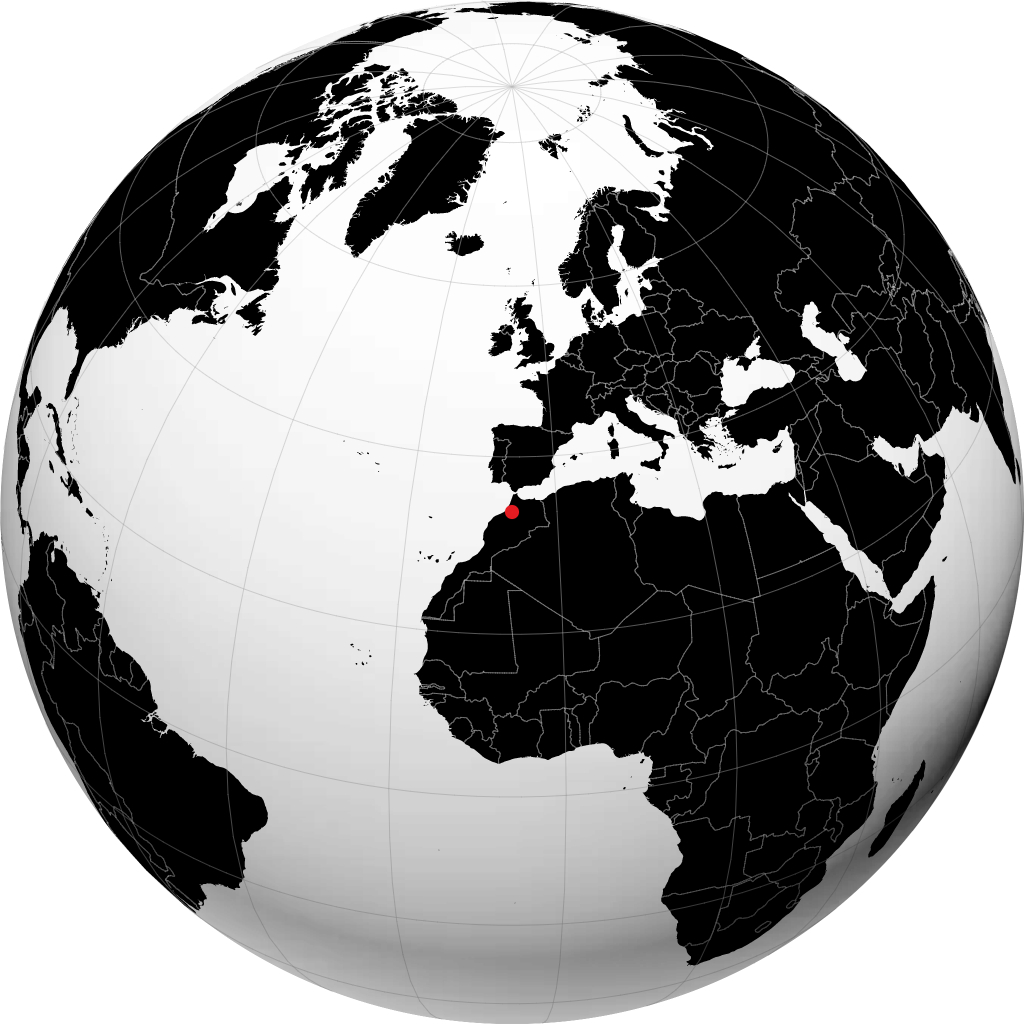Khemisset na globusie