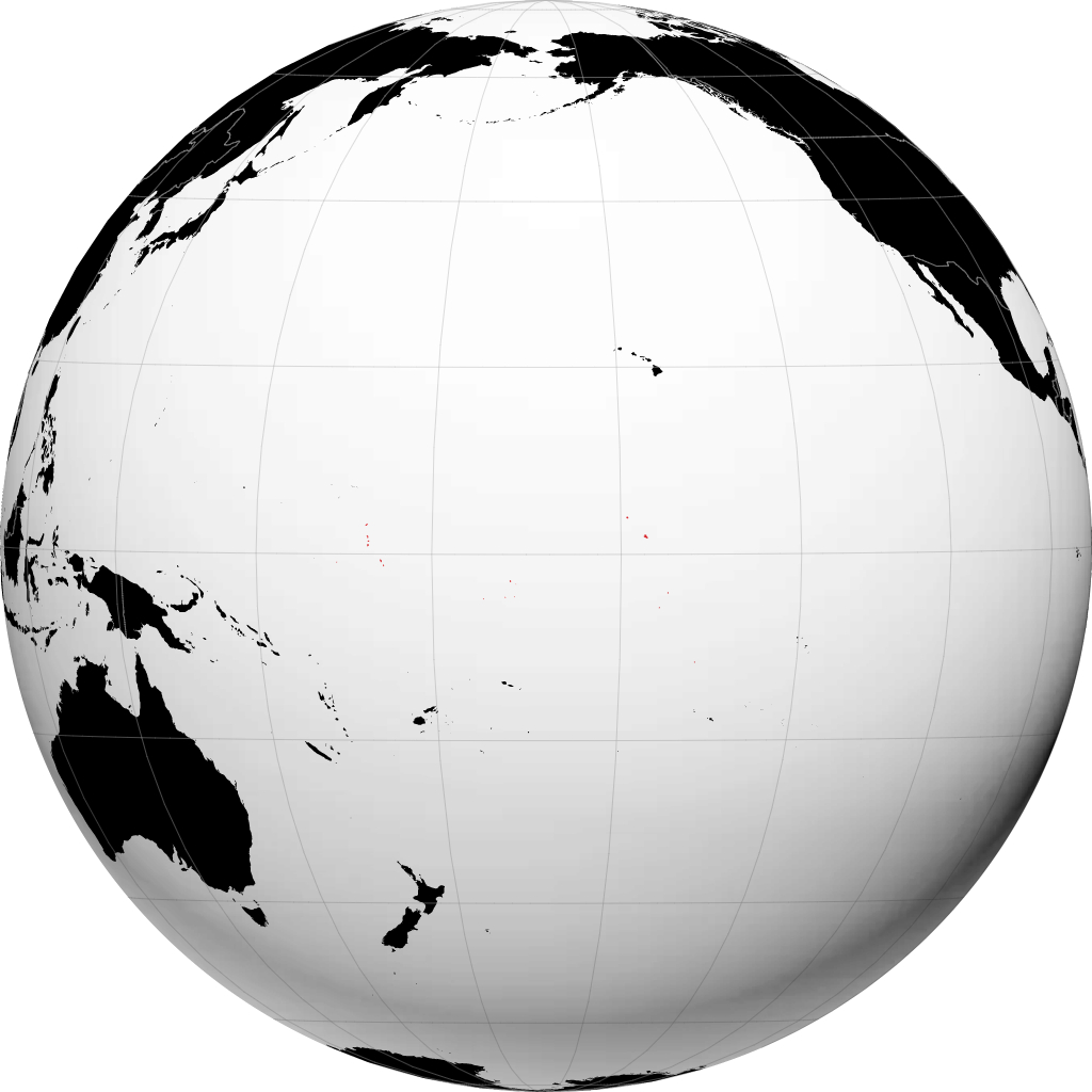 Kiribati na globusie