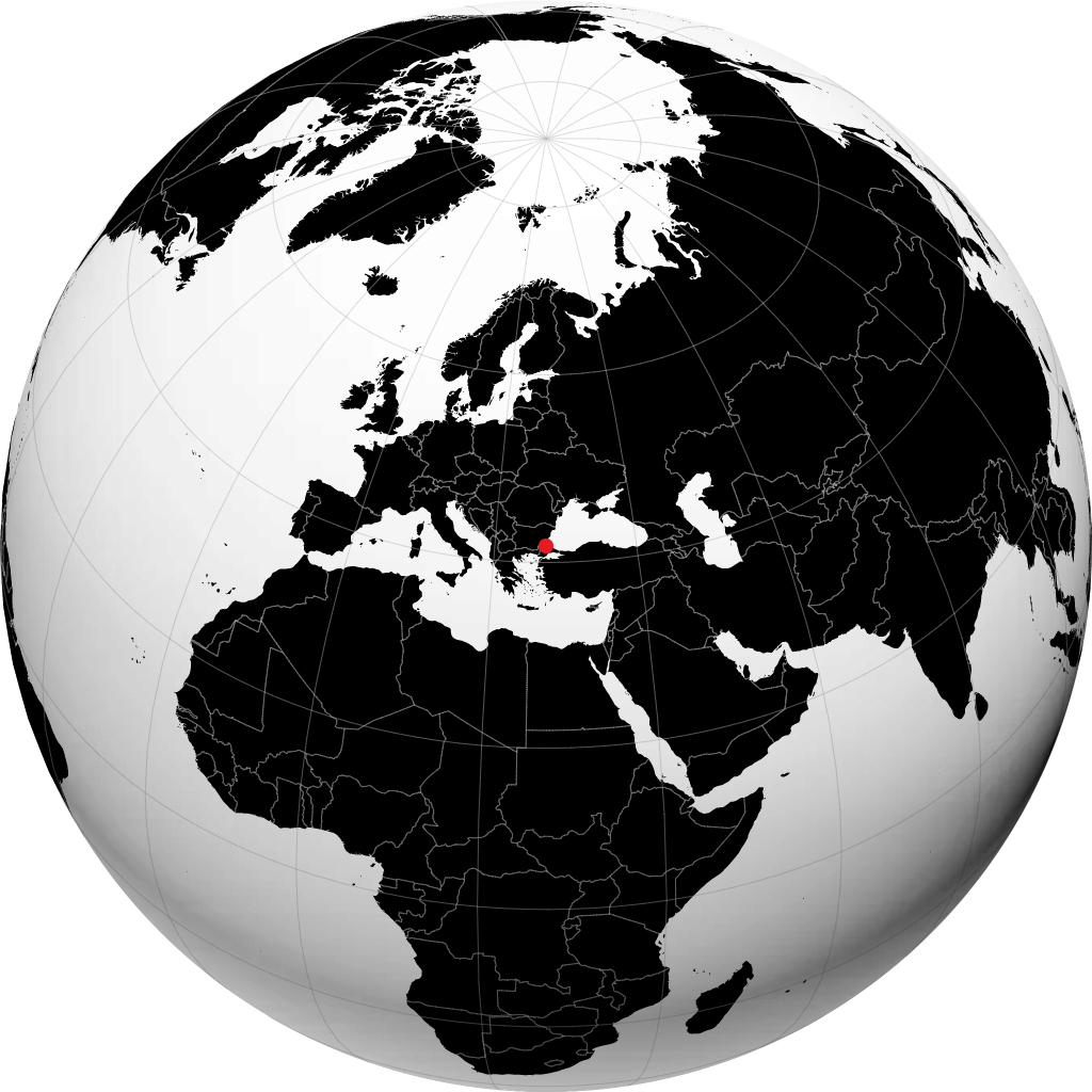Kırklareli na globusie