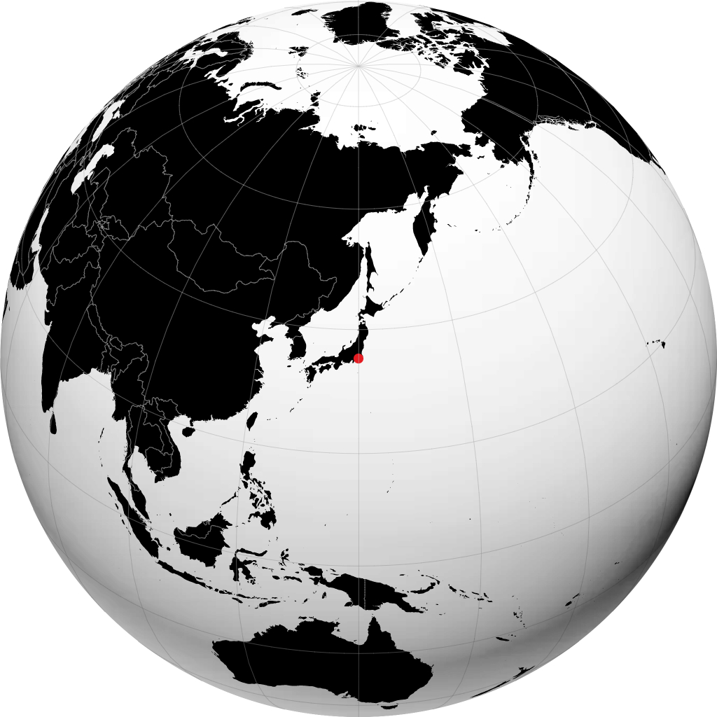 Kisarazu na globusie