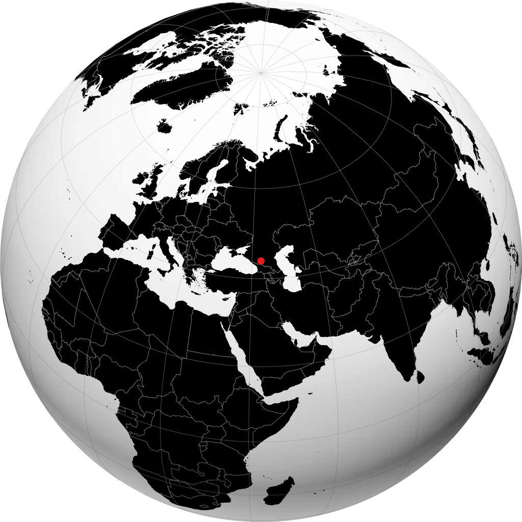 Kislowodzk na globusie