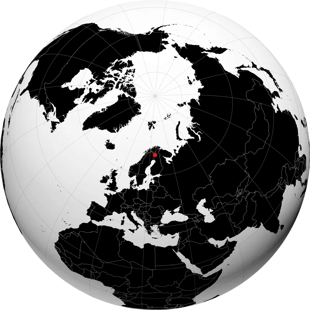 Kittilä na globusie