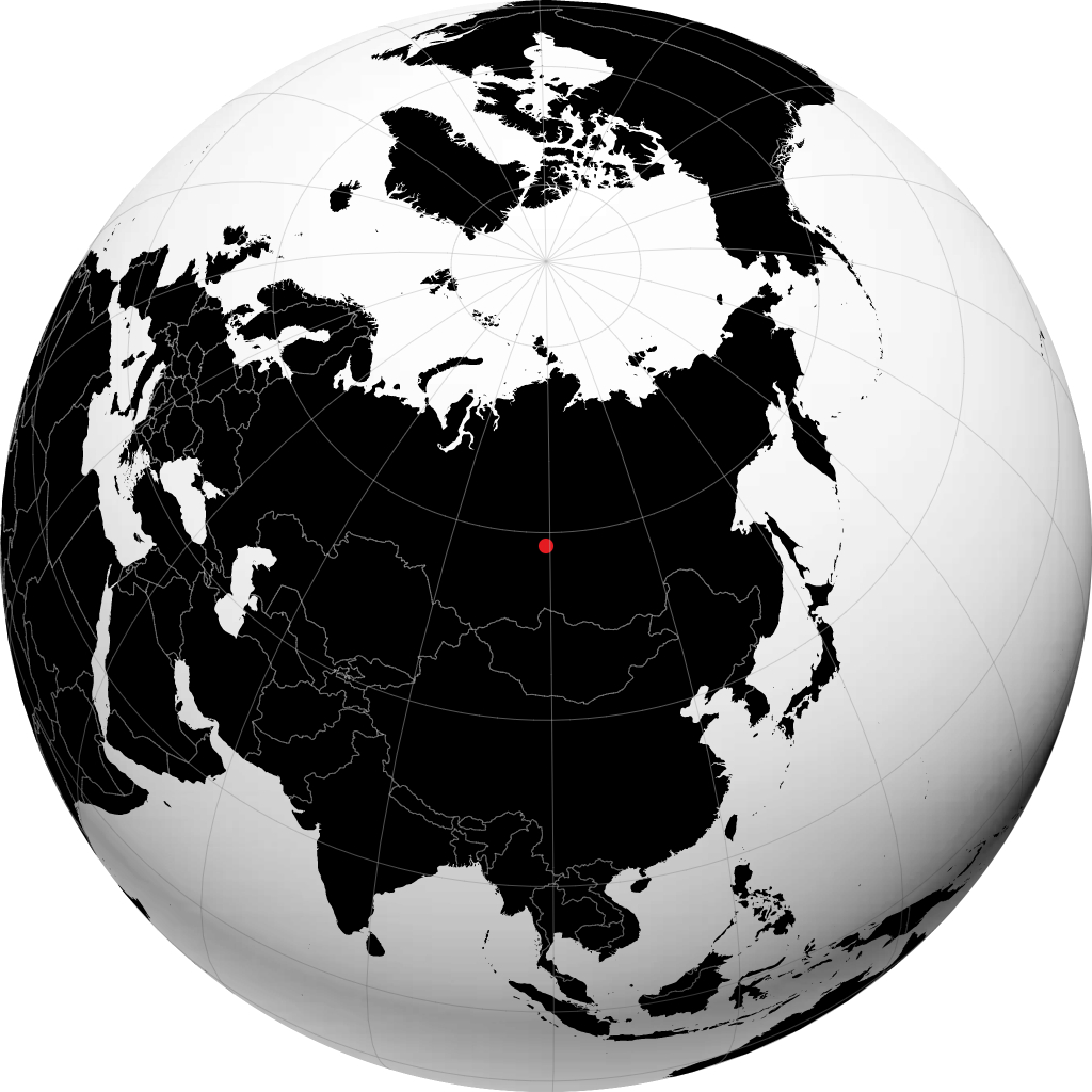 Kodinsk na globusie