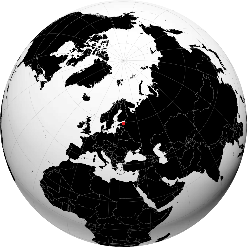 Kohtla-Järve na globusie