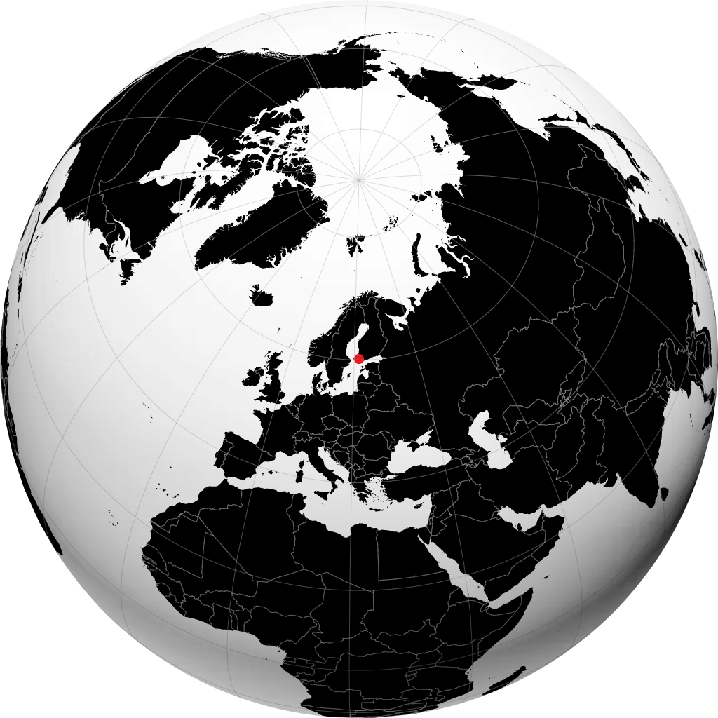 Korppoo na globusie