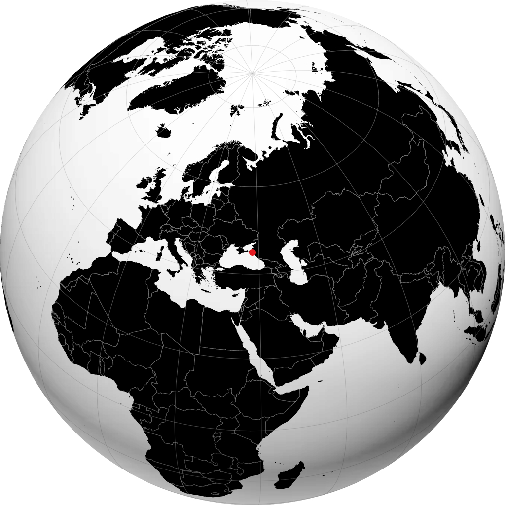 Krymsk na globusie