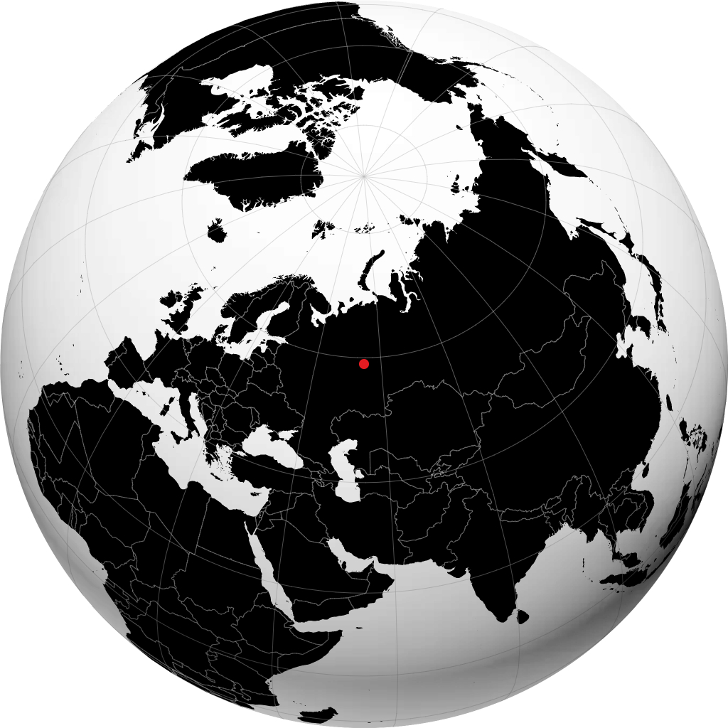 Kudymkar na globusie
