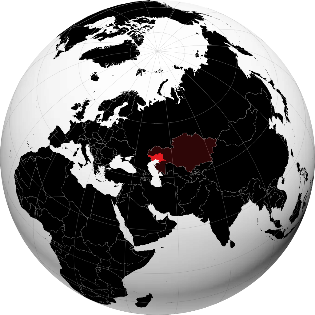 Obwód Atyrau na globusie