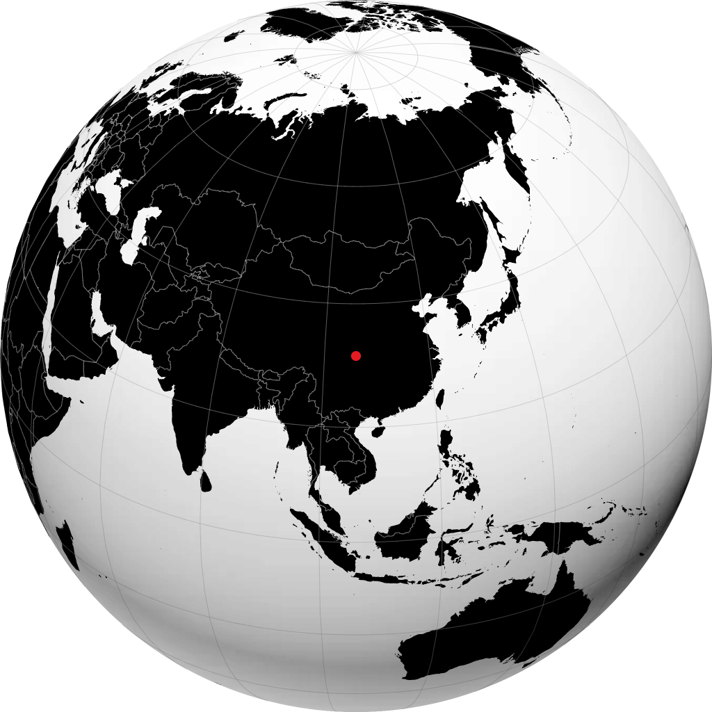 Langzhong na globusie