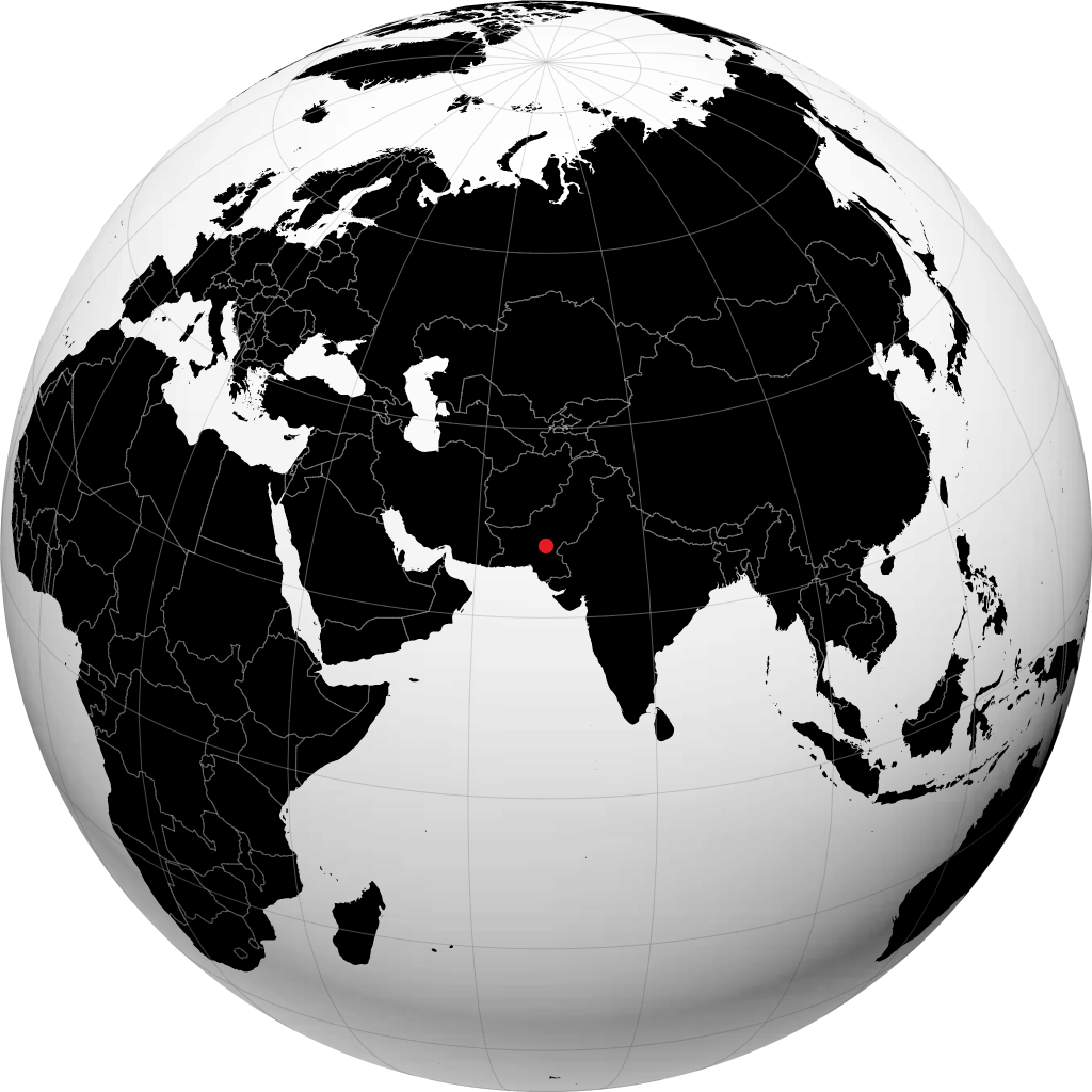 Larkana na globusie
